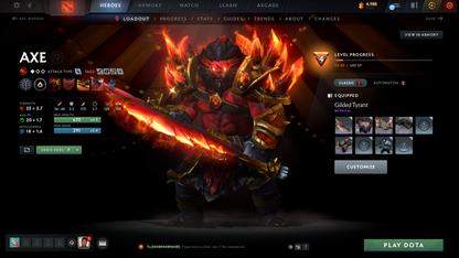 Crusader I | MMR: 1607 - Behavior: 8523 | 2 Arcanas: Juggernaut & Rubick | Anti Mage Persona | Quartero's Curios Sets | Many Immortals & Sets Inside | Fast Queue | Complete Access