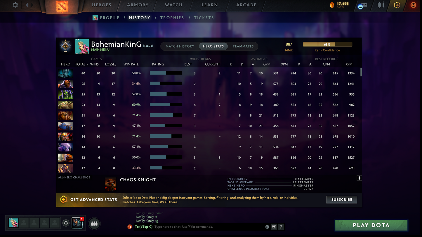 Guardian I | MMR: 887 | Behavior: 9638 | Phantom Assassin Arcana | 3 Personas: Crystal Maiden, Anti Mage & PA | Stacked with Rare Cache Sets & Items | Fast Queue | Full Access