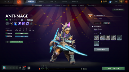 Guardian I | MMR: 887 | Behavior: 9638 | Phantom Assassin Arcana | 3 Personas: Crystal Maiden, Anti Mage & PA | Stacked with Rare Cache Sets & Items | Fast Queue | Full Access