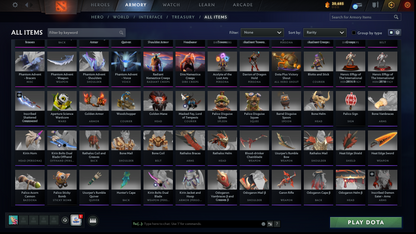 BATTLEPASS: TI7, TI11, AGHANIM, NEMESTICE - SPECIAL COLLECTOR'S ACCOUNT - 9 ARCANAS: SPEC, DROW, VOID, RAZOR, IO, PA, LC, PUDGE & SF + DK PERSONA, DARK ARTISTRY KID, KUNKKA & HOODWINK PRESTIGE | TONS OF CACHE SETS | 6 PERSONAS | TERRAINS