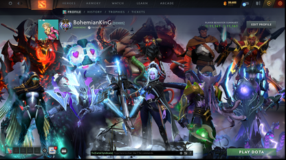 BATTLEPASS: TI7, TI11, AGHANIM, NEMESTICE - SPECIAL COLLECTOR'S ACCOUNT - 9 ARCANAS: SPEC, DROW, VOID, RAZOR, IO, PA, LC, PUDGE & SF + DK PERSONA, DARK ARTISTRY KID, KUNKKA & HOODWINK PRESTIGE | TONS OF CACHE SETS | 6 PERSONAS | TERRAINS