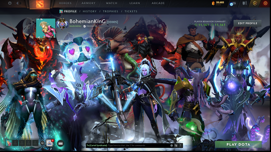 BATTLEPASS: TI7, TI11, AGHANIM, NEMESTICE - SPECIAL COLLECTOR'S ACCOUNT - 9 ARCANAS: SPEC, DROW, VOID, RAZOR, IO, PA, LC, PUDGE & SF + DK PERSONA, DARK ARTISTRY KID, KUNKKA & HOODWINK PRESTIGE | TONS OF CACHE SETS | 6 PERSONAS | TERRAINS