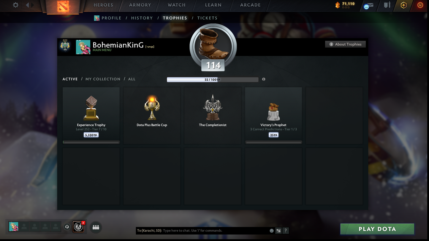TI6, TI9, TI10, NEMESTICE - Collector's Acc - 5 Arcanas: WK, QOP, WR, ES & Pudge | Ultra Rare Legion Wings | DK Persona & Dark Artistry Kid | Rare Terrains including Immortal Gardens | High Value Cache Sets & Items | 6 Personas | 2012 Account