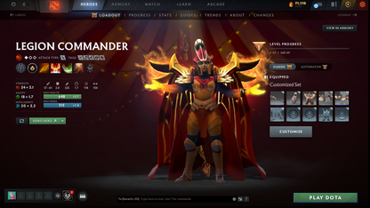 TI6, TI9, TI10, NEMESTICE - Collector's Acc - 5 Arcanas: WK, QOP, WR, ES & Pudge | Ultra Rare Legion Wings | DK Persona & Dark Artistry Kid | Rare Terrains including Immortal Gardens | High Value Cache Sets & Items | 6 Personas | 2012 Account