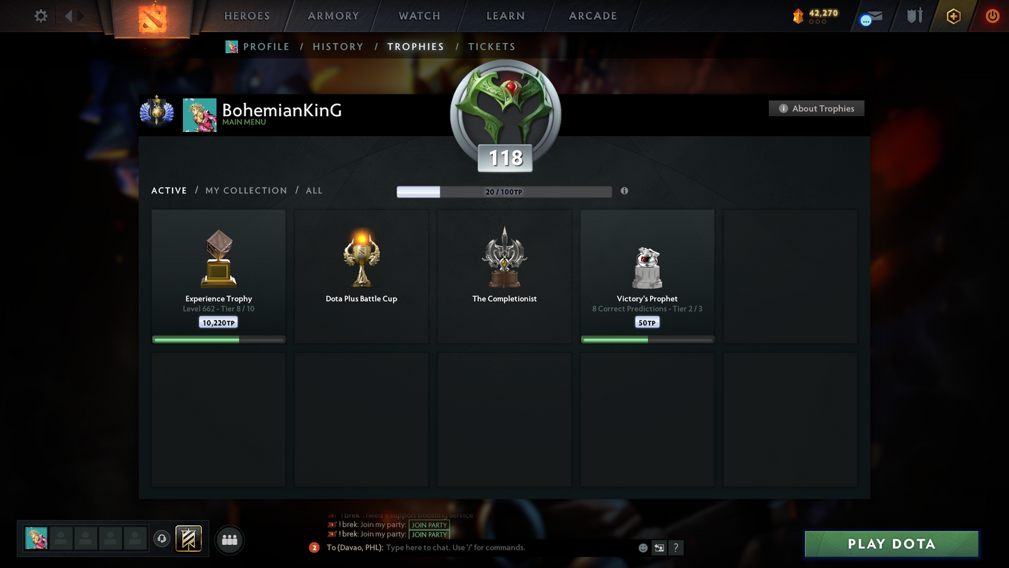 Divine I | MMR: 4590 - Behavior: 11981 | 3 Arcanas: Zeus, Techies & Terrorblade | 11480+ Matches | 3 Personas: Mirana, CM & Antimage | Many Cache Sets & Items | Loaded with Immortals | Mainpool | Complete Access