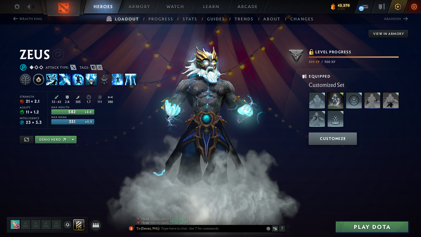 Divine I | MMR: 4590 - Behavior: 11981 | 3 Arcanas: Zeus, Techies & Terrorblade | 11480+ Matches | 3 Personas: Mirana, CM & Antimage | Many Cache Sets & Items | Loaded with Immortals | Mainpool | Complete Access