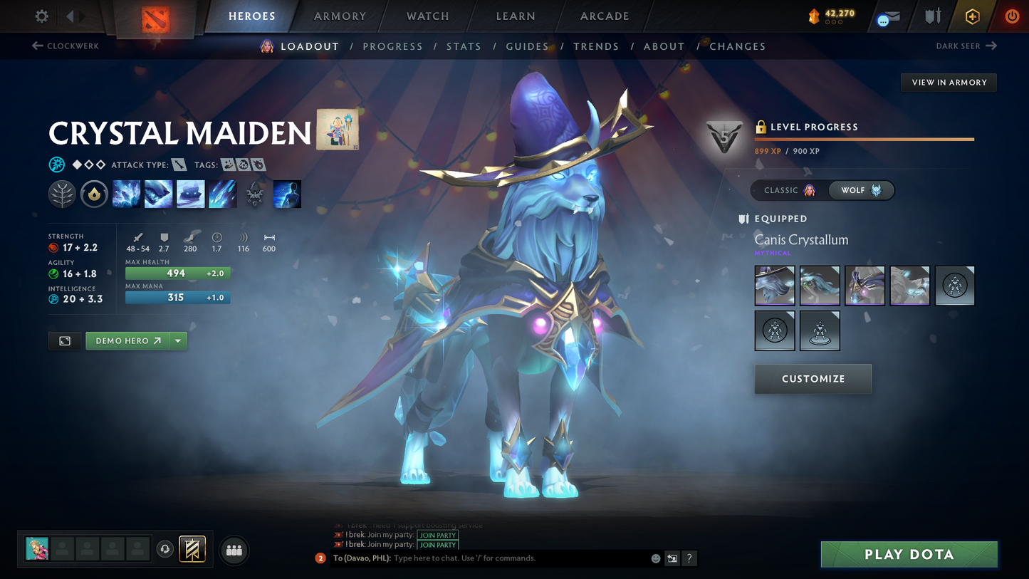 Divine I | MMR: 4590 - Behavior: 11981 | 3 Arcanas: Zeus, Techies & Terrorblade | 11480+ Matches | 3 Personas: Mirana, CM & Antimage | Many Cache Sets & Items | Loaded with Immortals | Mainpool | Complete Access