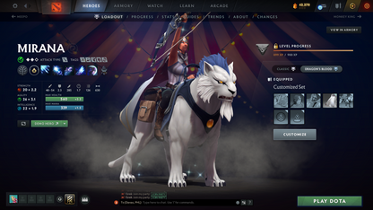 Divine I | MMR: 4590 - Behavior: 11981 | 3 Arcanas: Zeus, Techies & Terrorblade | 11480+ Matches | 3 Personas: Mirana, CM & Antimage | Many Cache Sets & Items | Loaded with Immortals | Mainpool | Complete Access