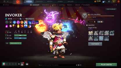 Immortal | MMR: 6523 | Battlepass: TI11 | 4 Arcanas: Void, Razor, Rubick & Techies | 5 Personas: PA, CM, Mirana, AM & Invoker | Primal Prestige | Cavern Crawl Sets | Tons of Cache Sets & Items | Stacked Account | 3000+ Hours Played