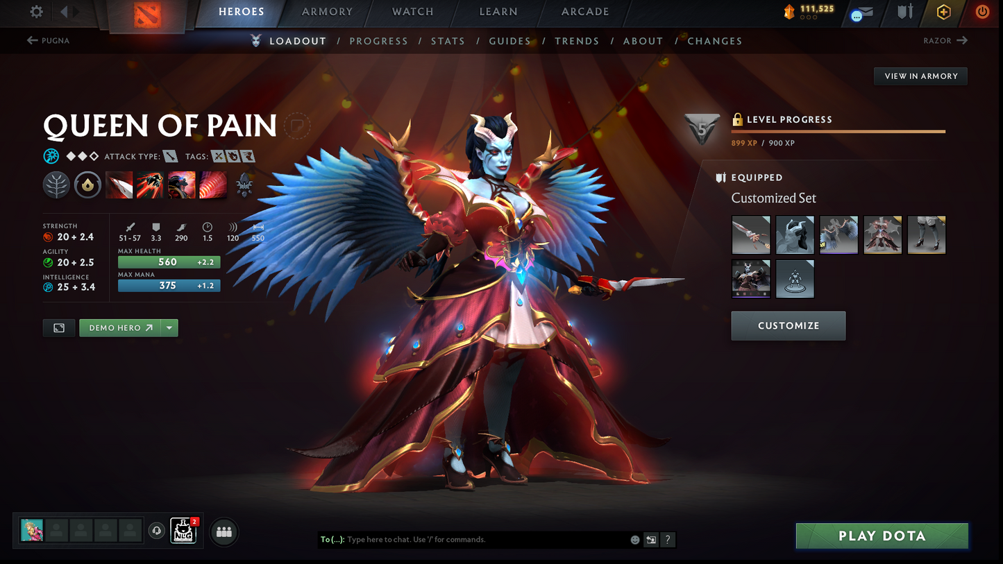 Immortal | MMR: 6523 | Battlepass: TI11 | 4 Arcanas: Void, Razor, Rubick & Techies | 5 Personas: PA, CM, Mirana, AM & Invoker | Primal Prestige | Cavern Crawl Sets | Tons of Cache Sets & Items | Stacked Account | 3000+ Hours Played