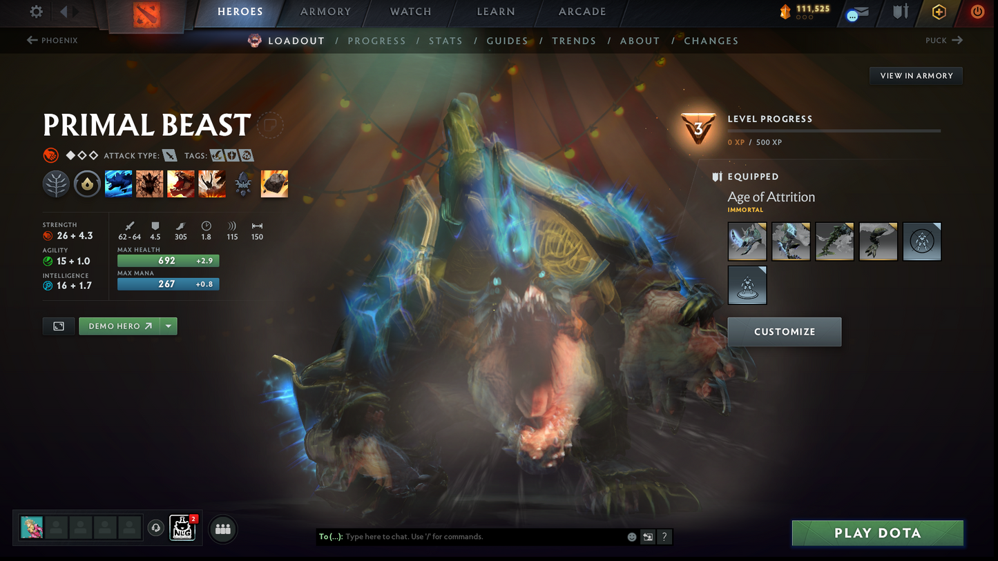 Immortal | MMR: 6523 | Battlepass: TI11 | 4 Arcanas: Void, Razor, Rubick & Techies | 5 Personas: PA, CM, Mirana, AM & Invoker | Primal Prestige | Cavern Crawl Sets | Tons of Cache Sets & Items | Stacked Account | 3000+ Hours Played