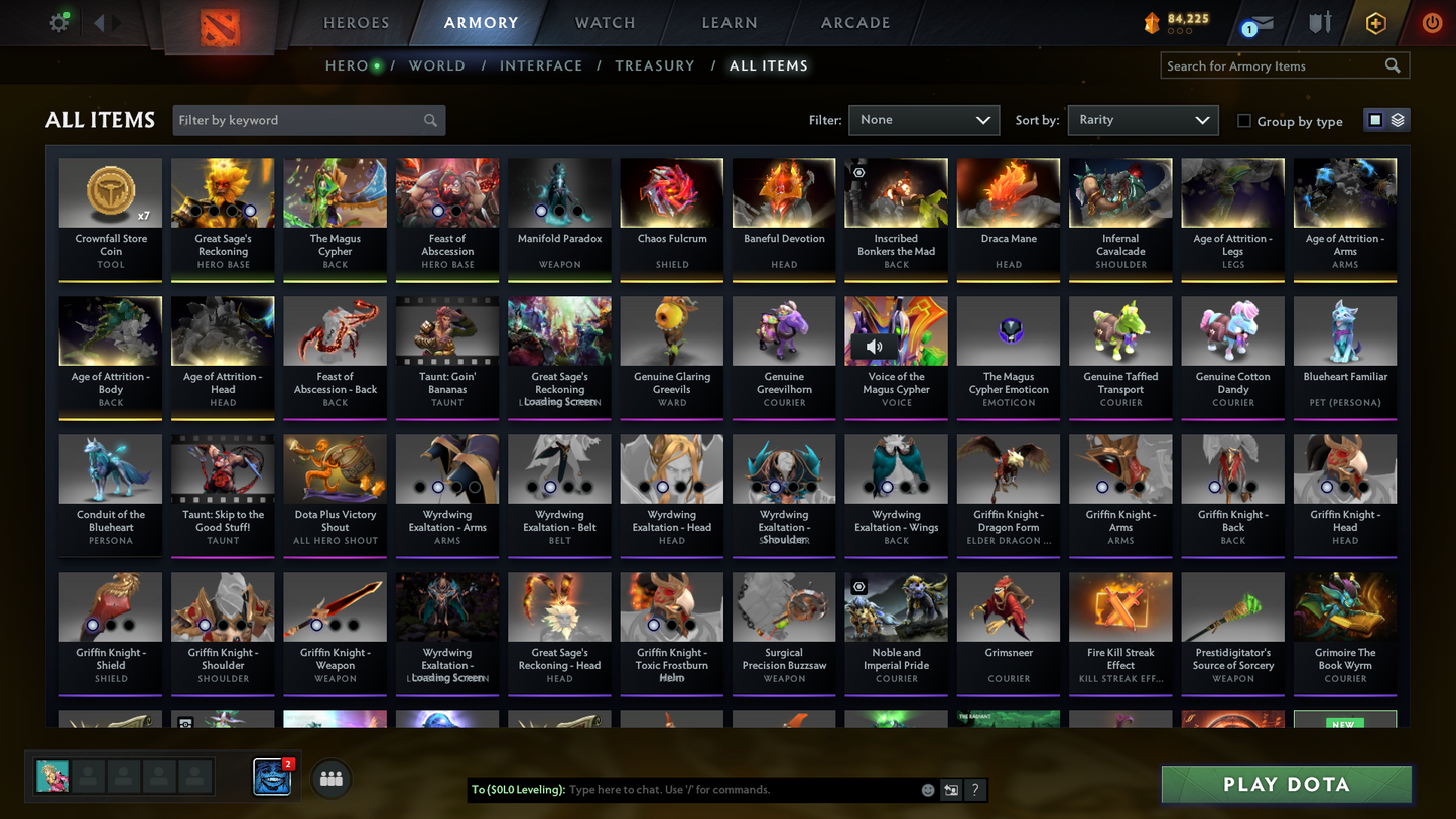 Divine I | MMR: 4632 - Behavior: 11322 | 4 Arcanas: Monkey King, Phantom Assassin, Rubick & Pudge | TI11 Prestige: Primal Beast & CM Persona | x16 MMR DD Tokens | Many Sets & Immortals | 2022 Account | Complete Access