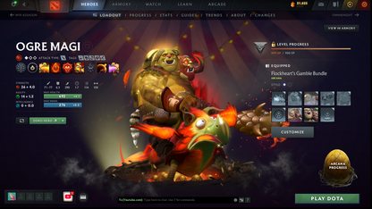 Legend I | MMR: 3060 - Behavior: 12000 | 3 Arcanas: Zeus, Ogre & Pudge | Exclusive Personas: Phantom Assassin, Invoker & CM | x98 MMR DD Tokens | Stacked with Cache Sets & Immortals | 2019 Account | Mainpool | Complete Access