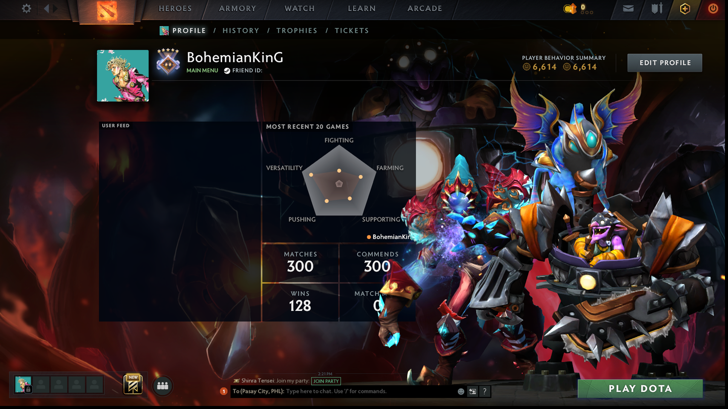 Guardian IV | MMR: 1243 - Behavior: 6614 (Playable) | 2018 Account | Fast Queue | Instant Delivery | Complete Access | LOW PRICE