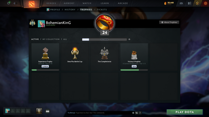 Archon II | MMR: 2386 | Behavior Score: 7080 (Fast Queue) | One-Month Dota Plus Included | Many Recent Sets | Multiple Immortals | Anti Mage Persona | Calibrated | Full Access