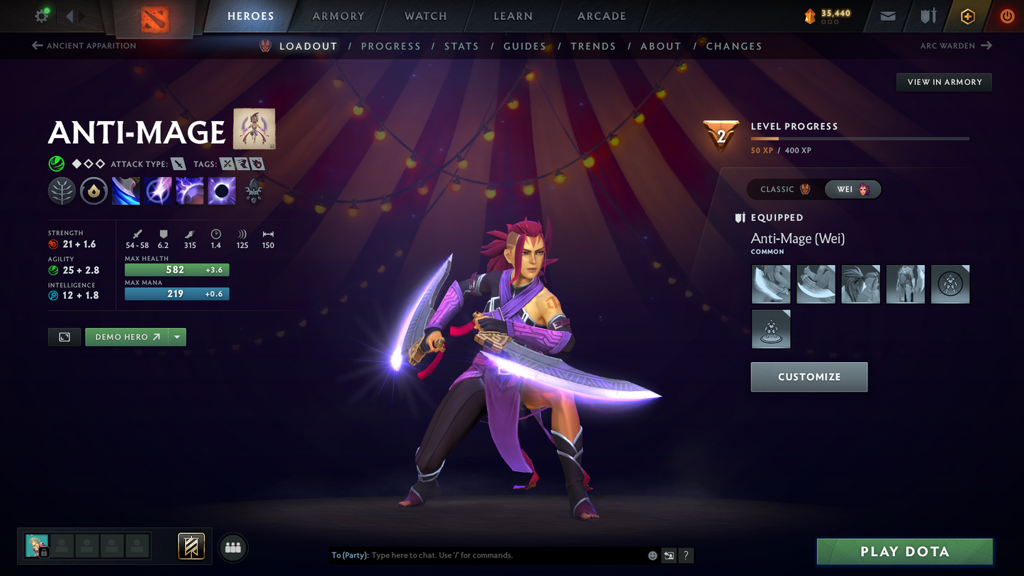 Archon II | MMR: 2386 | Behavior Score: 7080 (Fast Queue) | One-Month Dota Plus Included | Many Recent Sets | Multiple Immortals | Anti Mage Persona | Calibrated | Full Access