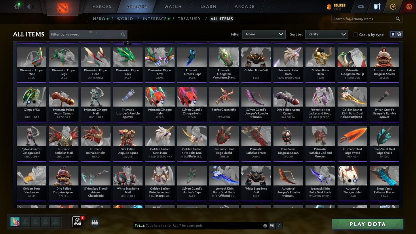 TI9, TI10, TI11 - Collector's Acc - 9 Arcanas: WK, QOP, WR, Void, ES, Razor, Rubick, Lina & SF | Ultra Rare Cache Sets & Items | 6 Personas | Axe, Tiny & Primal Prestige | 2 Exclusive Terrains | Arcanas Style Unlocked | 2015 Account | Complete Access