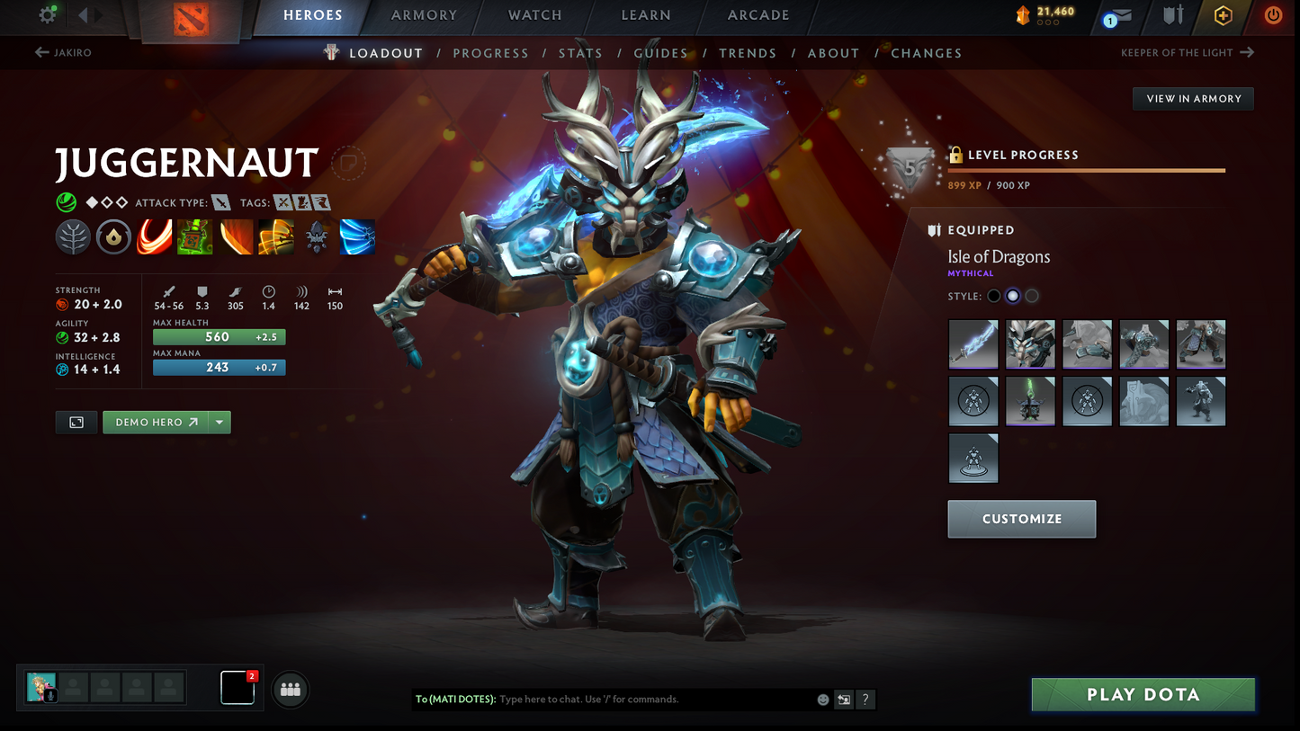 Archon IV | MMR: 2918 | Behavior: 9772 | Pudge Arcana | Sven's Shattered Greatsword | TI11 Cavern Crawl Sets: Isle of Dragons & Stonefish Renegade | Stacked with Sets & Immortals | Mainpool | High Trophy Level | 2020 Account
