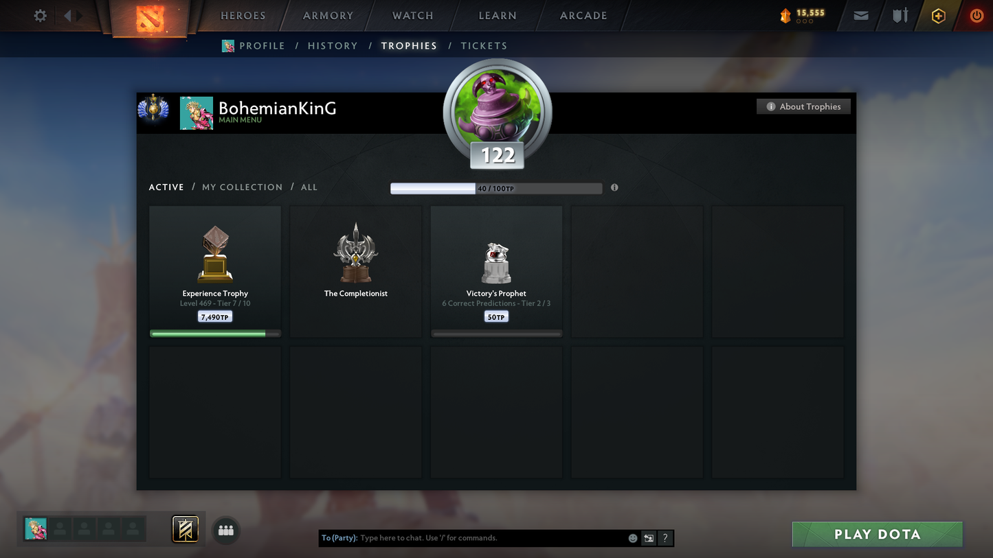 TI7, TI8, Nemestice - Prestige Acc - 5 Arcanas: Spectre, Terrorblade, CM, Rubick & Ogre | Lion's Green Hand & Kunkka Shark Immortal | DK Persona & Dark Artistry Kid | Many Cache Sets & Items | 4 Personas | Rare Terrains | Complete Access