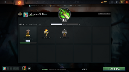 Legend IV | MMR: 3467 | Behavior: 11989 | 5 Arcanas: PA (Style Unlocked), Jugg, Venge, Rubick & Techies | 2 Personas: PA & AM | Grandmaster Tier Heroes | Dota Plus Activated | 4600+ Matches | Tons of Cache Sets | Stacked Account