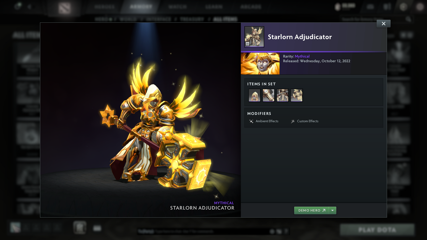 Divine III | MMR: 4977 | Behavior: 10760 | Fully Stacked Account | Phantom Assassin Arcana | Expensive Cache Sets & Items | Mirana & Pudge Persona | Complete 10th Anniversary | Mainpool | 5400+ Hours | Full Access