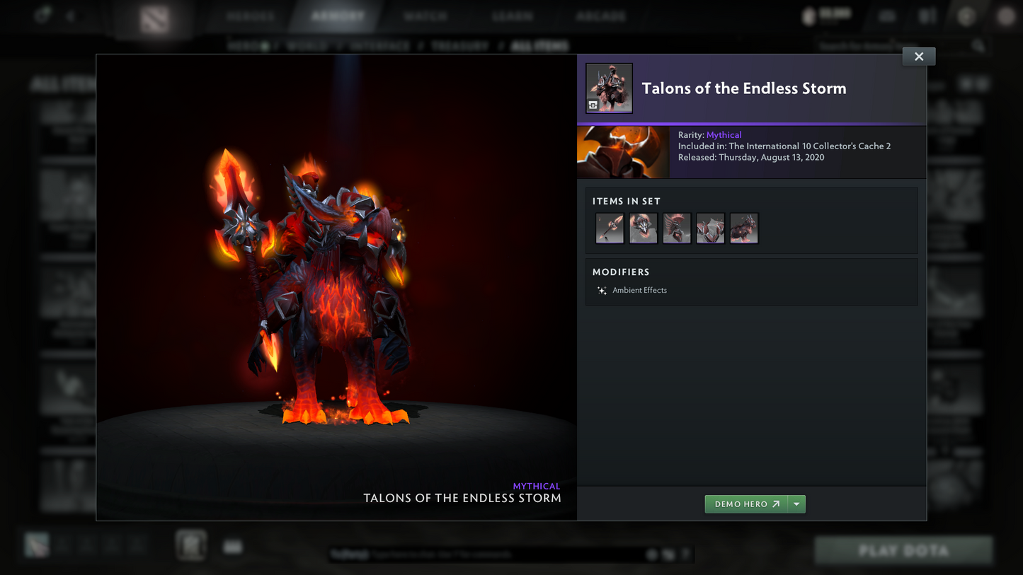 Divine III | MMR: 4977 | Behavior: 10760 | Fully Stacked Account | Phantom Assassin Arcana | Expensive Cache Sets & Items | Mirana & Pudge Persona | Complete 10th Anniversary | Mainpool | 5400+ Hours | Full Access