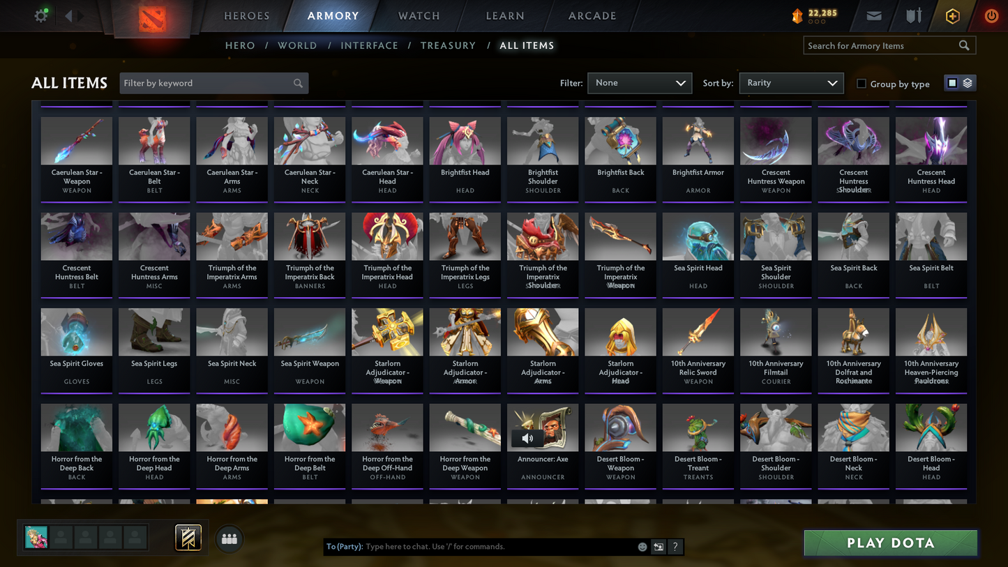 Divine III | MMR: 4977 | Behavior: 10760 | Fully Stacked Account | Phantom Assassin Arcana | Expensive Cache Sets & Items | Mirana & Pudge Persona | Complete 10th Anniversary | Mainpool | 5400+ Hours | Full Access