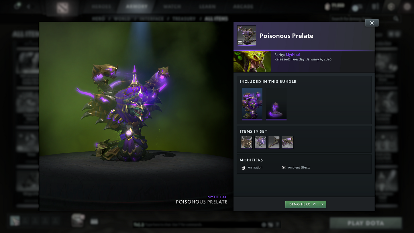 Ancient I | MMR: 3834 | Behavior: 11568 | 2 Arcanas: Shadow Fiend & Legion | 4 Personas: Invoker (Angel of Vex), AM, CM & Mirana | Stacked with Cache Sets, Items & Immortals | 10th Anniversary | Mainpool | 3170+ Hours | Full Access