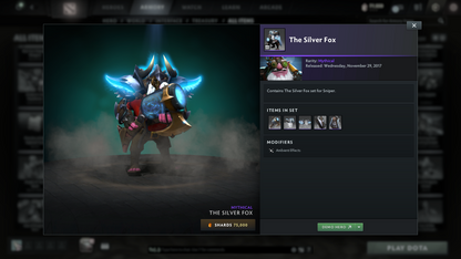 Ancient I | MMR: 3834 | Behavior: 11568 | 2 Arcanas: Shadow Fiend & Legion | 4 Personas: Invoker (Angel of Vex), AM, CM & Mirana | Stacked with Cache Sets, Items & Immortals | 10th Anniversary | Mainpool | 3170+ Hours | Full Access