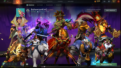 Uncalibrated | Guardian-Archon Mainpool | Legion Arcana | Mirana Persona | Many Immortals & Items | 10th Anniversary Sets | 2018 Account | Behavior score: 6155 (Playable) | Full Access | LOW PRICE
