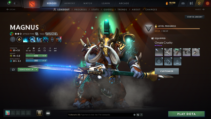 Crusader | MMR: 1996 - Behavior: 11161 | Rubick Arcana | 5900+ Hours | Stacked with Sets and Immortals | 2016 Account | Mainpool | Calibrated | Fast Queue
