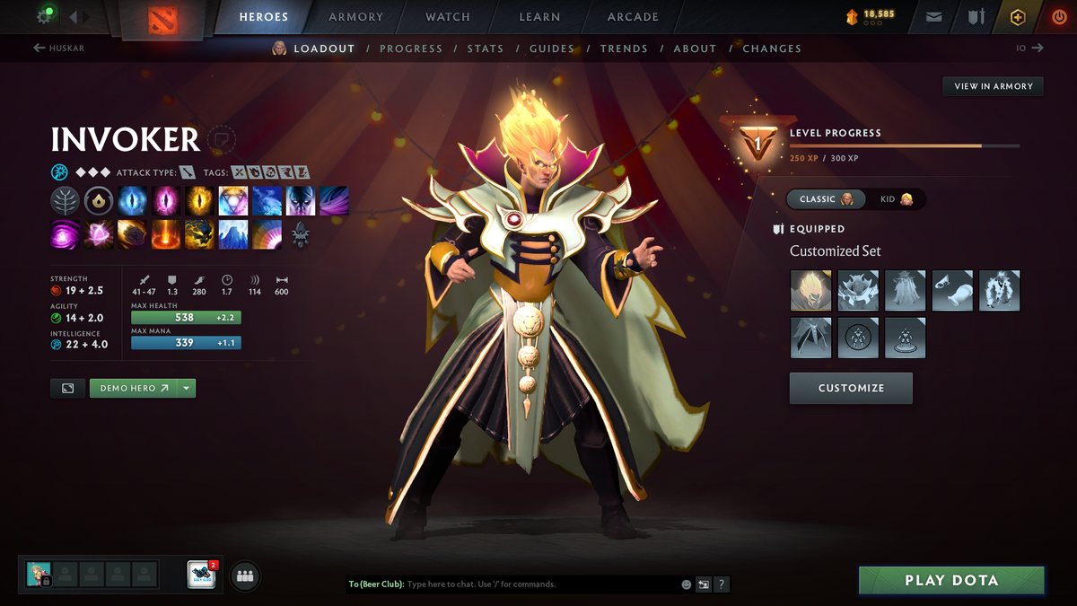 Archon III | MMR: 2643 | Behavior: 9745 | Zeus Arcana | Stacked with Immortals | Invoker's Magus Apex | Many Sets Inside | 2022 Account | Fast Queue | Complete Access