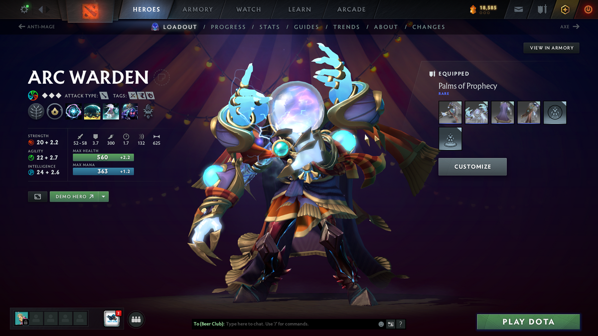 Archon III | MMR: 2643 | Behavior: 9745 | Zeus Arcana | Stacked with Immortals | Invoker's Magus Apex | Many Sets Inside | 2022 Account | Fast Queue | Complete Access