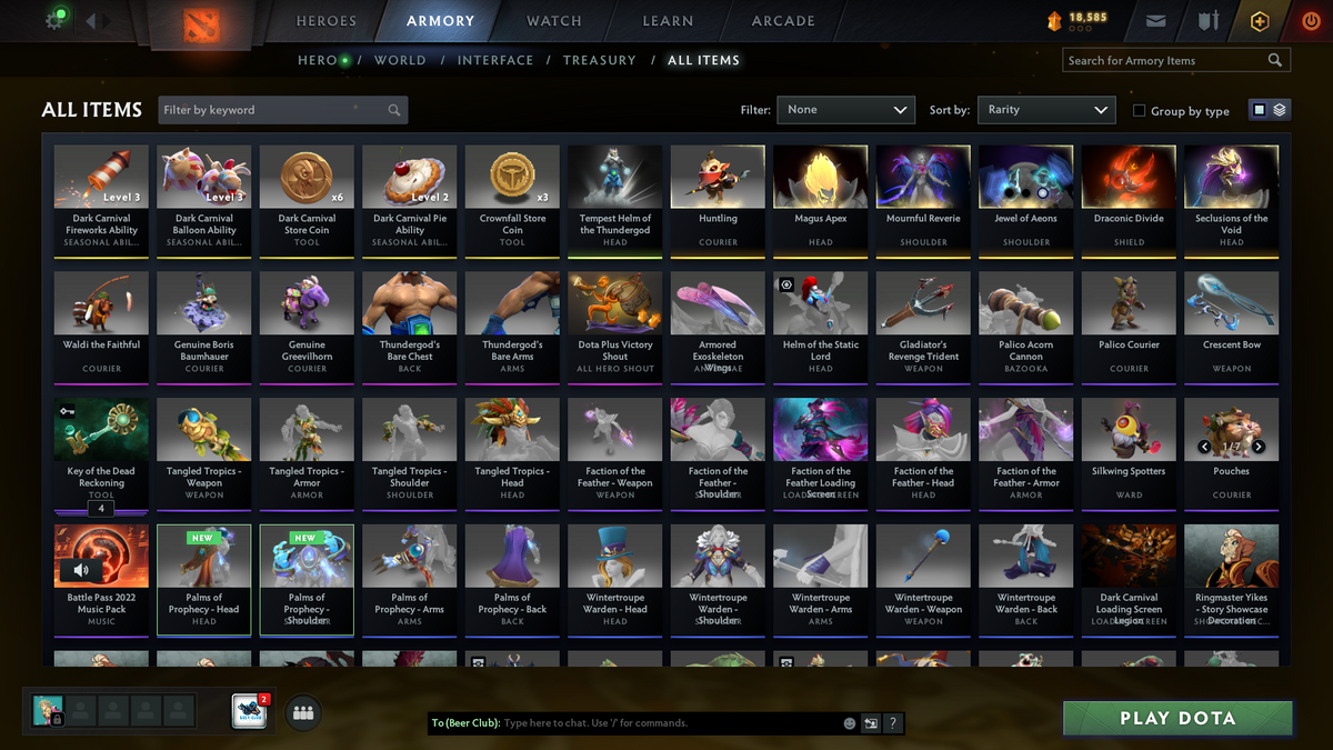 Archon III | MMR: 2643 | Behavior: 9745 | Zeus Arcana | Stacked with Immortals | Invoker's Magus Apex | Many Sets Inside | 2022 Account | Fast Queue | Complete Access