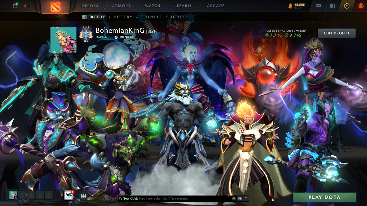 Archon III | MMR: 2643 | Behavior: 9745 | Zeus Arcana | Stacked with Immortals | Invoker's Magus Apex | Many Sets Inside | 2022 Account | Fast Queue | Complete Access