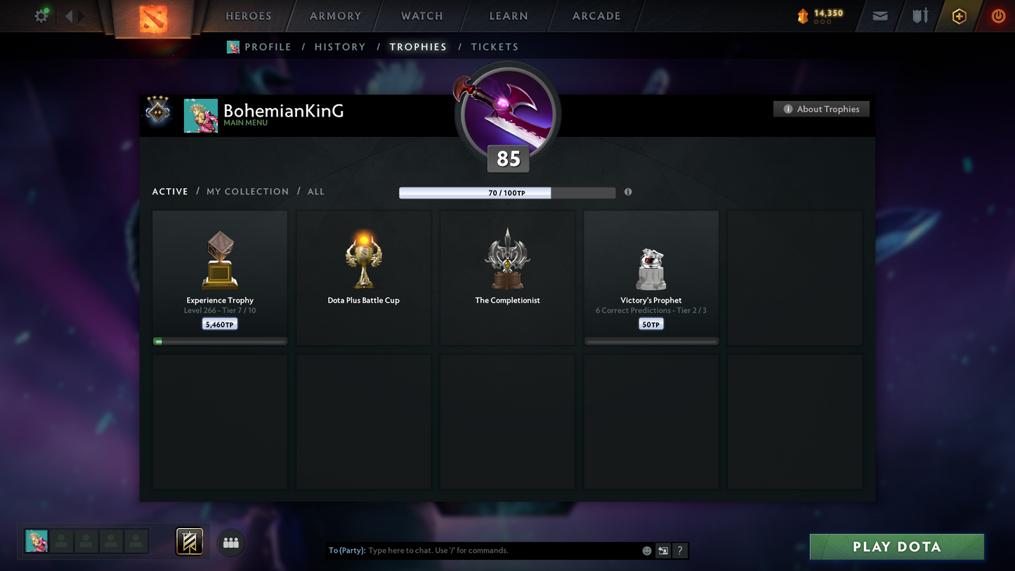 Guardian IV | MMR: 1120 | Behavior: 10221 | Crystal Maiden Arcana | Sanctrums of the Divine Terrain | 2 Personas: Mirana & AM | Exclusive Cavern Crawl Sets | 10th Anniversary | Stacked with Cache Sets & Items | Battlepass History | Mainpool | 2018 Account