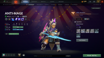 Guardian IV | MMR: 1120 | Behavior: 10221 | Crystal Maiden Arcana | Sanctrums of the Divine Terrain | 2 Personas: Mirana & AM | Exclusive Cavern Crawl Sets | 10th Anniversary | Stacked with Cache Sets & Items | Battlepass History | Mainpool | 2018 Account