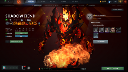Archon V | MMR: 2957 | Behavior: 10088 | Shadow Fiend Arcana | Stacked with Immortals & Sets | Anti Mage Persona | Market & Friends Enabled | Recently Calibrated | Fast Queue | Complete Access