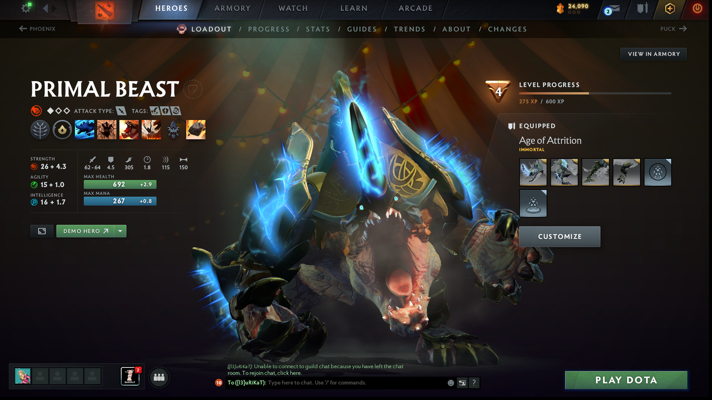 Archon II | MMR: 2502 | Battlepass: TI11 | 5 Arcanas: Void, Razor, SF, Zeus & Pudge | 4 Personas: Phantom Assassin, CM, Mirana & Anti Mage | Primal Prestige | Sven's Shattered Greatsword | Tons of Collector Cache Sets & Items | Stacked Account