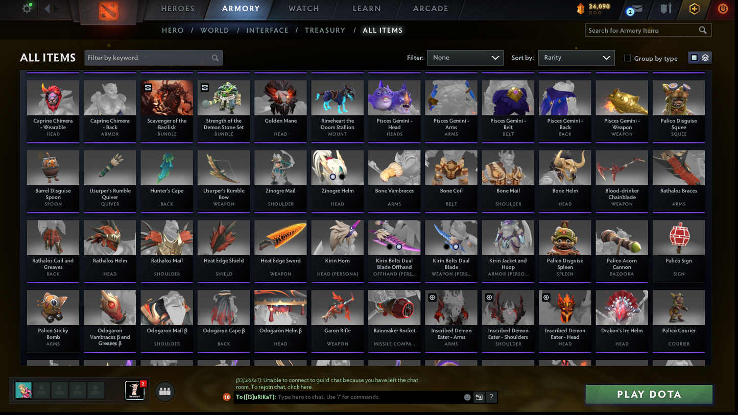 Archon II | MMR: 2502 | Battlepass: TI11 | 5 Arcanas: Void, Razor, SF, Zeus & Pudge | 4 Personas: Phantom Assassin, CM, Mirana & Anti Mage | Primal Prestige | Sven's Shattered Greatsword | Tons of Collector Cache Sets & Items | Stacked Account