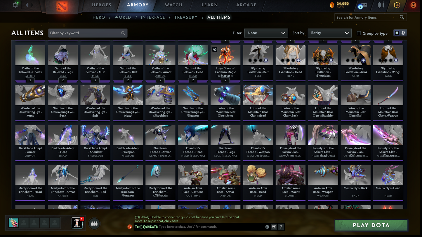 Archon II | MMR: 2502 | Battlepass: TI11 | 5 Arcanas: Void, Razor, SF, Zeus & Pudge | 4 Personas: Phantom Assassin, CM, Mirana & Anti Mage | Primal Prestige | Sven's Shattered Greatsword | Tons of Collector Cache Sets & Items | Stacked Account