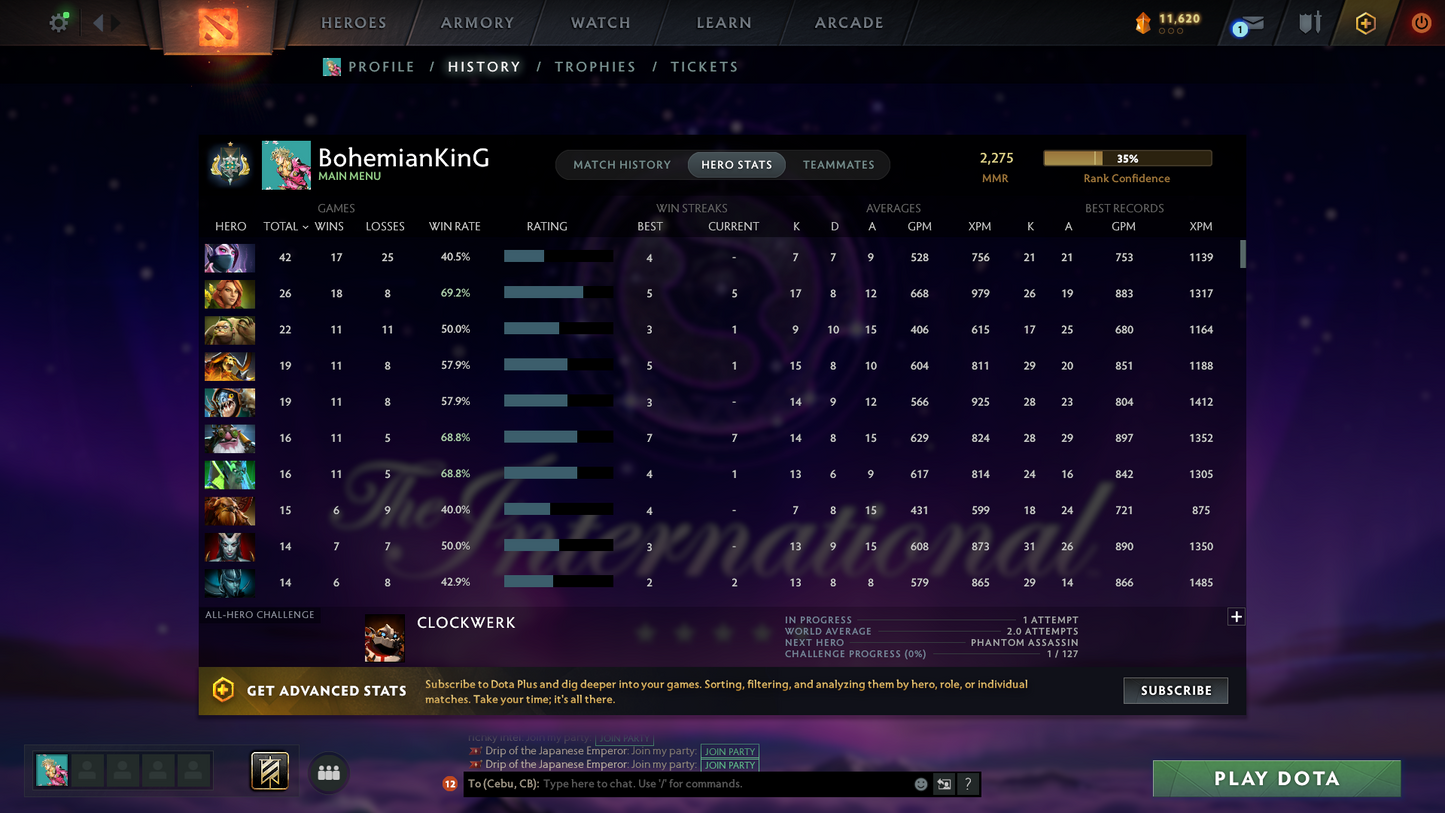 Archon I | MMR: 2275 | Behavior: 9081 | 500+ Hours | Mainpool | 3 Personas: Anti Mage, Phantom Assassin & Crystal Maiden | Tons of Rare Collector Cache Sets | Many Items | Fast Queue | Full Access | Calibrated