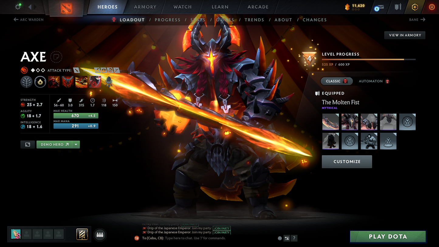 Archon I | MMR: 2275 | Behavior: 9081 | 500+ Hours | Mainpool | 3 Personas: Anti Mage, Phantom Assassin & Crystal Maiden | Tons of Rare Collector Cache Sets | Many Items | Fast Queue | Full Access | Calibrated