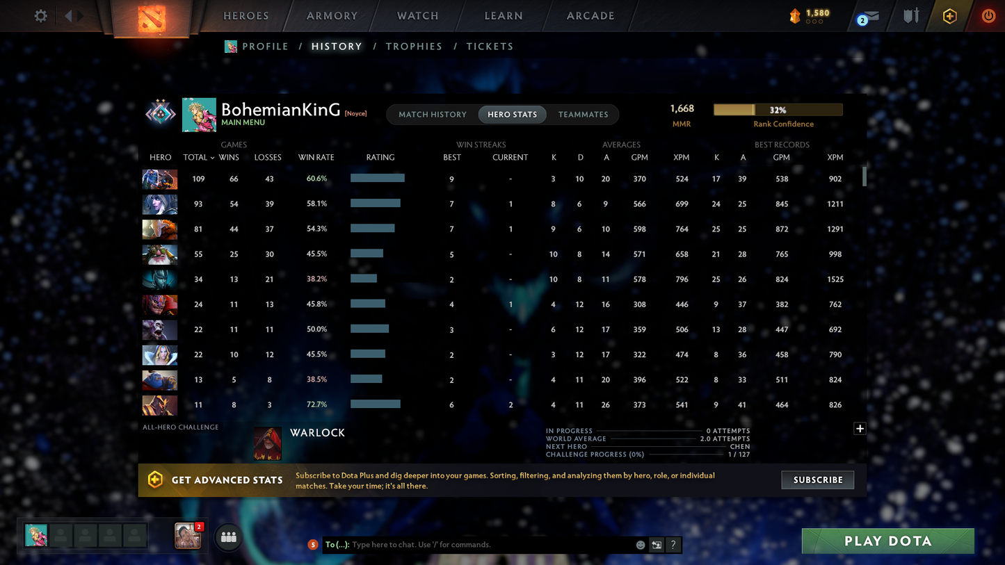 Crusader II | MMR: 1668 | Behavior: 12000 | Legion Arcana | Fast Queue | Mirana Persona | Complete 10th Anniversary Sets | Crownfall Sets | Stacked with Immortals and Items | Mainpool | 840+ Hours | Full Access