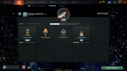 Crusader II | MMR: 1668 | Behavior: 12000 | Legion Arcana | Fast Queue | Mirana Persona | Complete 10th Anniversary Sets | Crownfall Sets | Stacked with Immortals and Items | Mainpool | 840+ Hours | Full Access