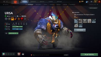 Crusader II | MMR: 1668 | Behavior: 12000 | Legion Arcana | Fast Queue | Mirana Persona | Complete 10th Anniversary Sets | Crownfall Sets | Stacked with Immortals and Items | Mainpool | 840+ Hours | Full Access
