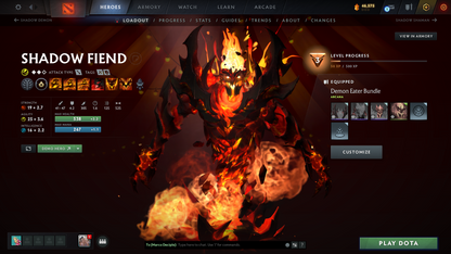 Crusader III | MMR: 1990 | Behavior: 11174 | Shadow Fiend Arcana | 1850+ Hours | Mainpool | Pudge Latest Persona | Stacked with Immortals & Items | Crownfall Sets | Anti Mage's Bashers | 2014 Account | Full Access