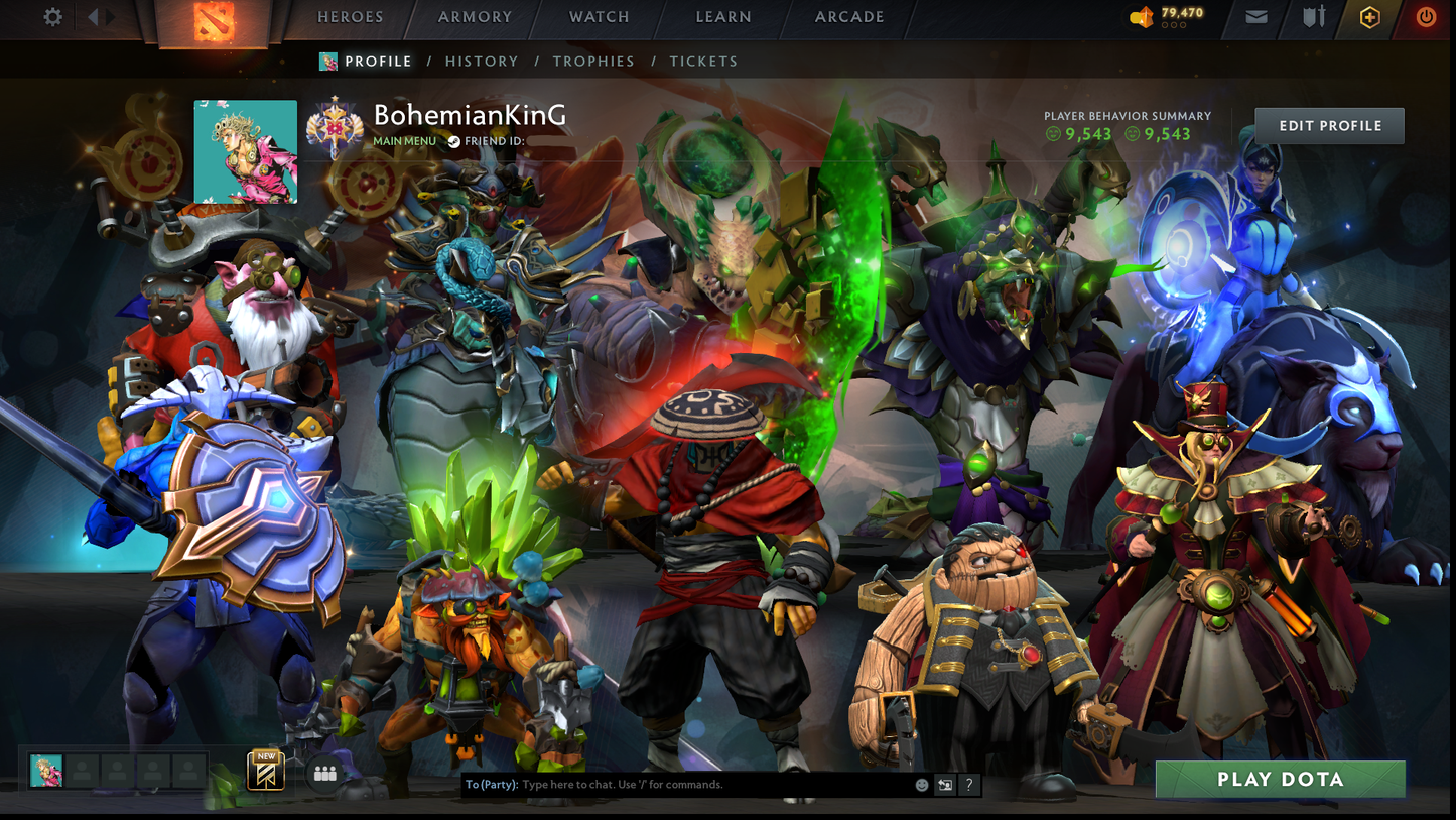 Legend I | MMR: 3057 - Behavior: 9543 | Pudge Persona | Fast Queue | Decent Sets Inside | Many Immortals | Perfect for Smurf | Quartero's Curios Items | Calibrated Account | Complete Access