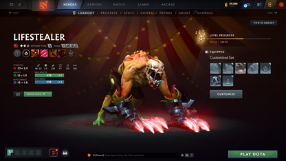 Legend II | MMR: 3151 | Behavior: 9555 | Techies Arcana | 2 Personas: Pudge & Anti Mage | Fast Queue | Stacked with Immortals & Sets | Rare Cursor Pack | Quartero's Curious Sets | Complete Access