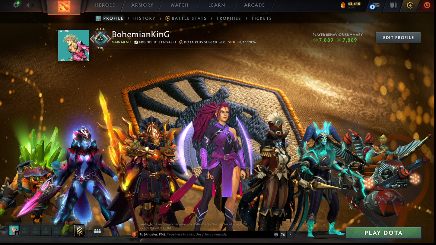 Crusader III | MMR: 1873 - Behavior: 7889 | Anti Mage Persona | 2016 Account | Fast Queue | Quartero's Curios Sets | Instant Delivery | Complete Access | Perfect for Smurfing